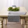 imageDII TwoToned Collection Tabletop Table Runner 13x72 BlackGrey