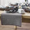 imageDII TwoToned Collection Tabletop Table Runner 13x72 BlackGrey