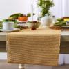 imageDII TwoToned Collection Tabletop Table Runner 13x72 BlackHoney Gold