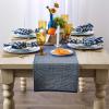 imageDII TwoToned Collection Tabletop Table Runner 13x72 BlackNavy