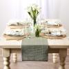 imageDII TwoToned Collection Tabletop Table Runner 13x72 BlackSage