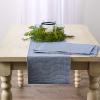 imageDII TwoToned Collection Tabletop Table Runner 13x72 BlackStonewash Blue