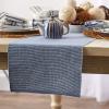 imageDII TwoToned Collection Tabletop Table Runner 13x72 BlackStonewash Blue