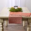 imageDII TwoToned Collection Tabletop Table Runner 13x72 BlackVintage Red