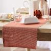 imageDII TwoToned Collection Tabletop Table Runner 13x72 BlackVintage Red