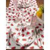 imageDII Watermelon Outdoor Tabletop Collection Stain Resistant ampamp Waterproof Table Runner 14x72Reversible Placemat Set