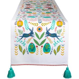 imageDII Easter Folk Collection Kitchen Tabletop Table Runner 14x72 Easter Folk72 x 14 Runner