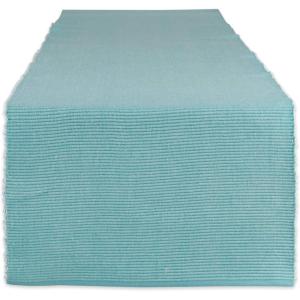 imageDII TwoToned Collection Tabletop Table Runner 13x72 BlackAqua