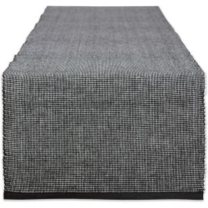 imageDII TwoToned Collection Tabletop Table Runner 13x72 BlackBlack
