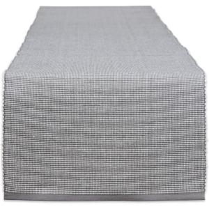 imageDII TwoToned Collection Tabletop Table Runner 13x72 BlackGrey