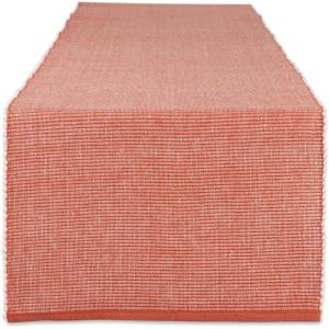 imageDII TwoToned Collection Tabletop Table Runner 13x72 BlackVintage Red