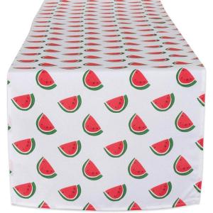 imageDII Watermelon Outdoor Tabletop Collection Stain Resistant ampamp Waterproof Table Runner 14x7214 x 108