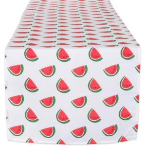 imageDII Watermelon Outdoor Tabletop Collection Stain Resistant ampamp Waterproof Table Runner 14x7214 x 72