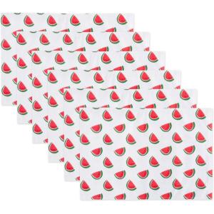 imageDII Watermelon Outdoor Tabletop Collection Stain Resistant ampamp Waterproof Table Runner 14x72Reversible Placemat Set