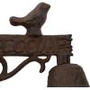 imageDII Cast Iron Collection Decorative Door Bell Bird Welcome Sign 6x3x575quot