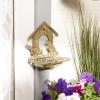 imageDII Cast Iron Collection Wall Mounted Birdfeeder Ornate 112x6x99Birds  85x44x85
