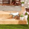 imageDII Galvanized Metal Collection Farm Animal Pig 16x5x95 IronCow  1725x45x1225