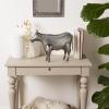 imageDII Galvanized Metal Collection Farm Animal Pig 16x5x95 IronCow  1725x45x1225