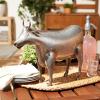 imageDII Galvanized Metal Collection Farm Animal Pig 16x5x95 IronCow  1725x45x1225