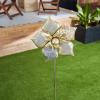 imageDII Iron Garden Stake Collection 3Dimensional Mixed Media Large Flower Large