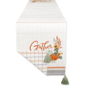 imageDII Autumn Afternoon Farmhouse Kitchen Thanksgiving ampamp Fall Dcor for Home Reversible Table Runner 14x72 Harvest Check