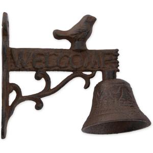 imageDII Cast Iron Collection Decorative Door Bell Bird Welcome Sign 6x3x575quot