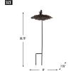 imageDII Cast Iron Collection Decorative Bird Bath Flower 575 x 575 x 29Aspen Leaf