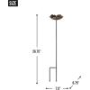 imageDII Cast Iron Collection Decorative Bird Bath Flower 575 x 575 x 29Elm Leaf