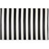 imageDII Outdoor Rug Collection Reversible Woven Polypropylene Plastic Straw Mat 4x6Feet Black ampamp WhiteBlack  White