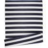 imageDII Outdoor Rug Collection Reversible Woven Polypropylene Plastic Straw Mat 4x6Feet Black ampamp WhiteNavy  White