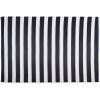 imageDII Outdoor Rug Collection Reversible Woven Polypropylene Plastic Straw Mat 4x6Feet Black ampamp WhiteNavy  White