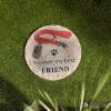 imageDII Pet Remembrance Cement Stepping Stone Collection You Will Never Leave Our Hearts Dog 925x85x37Forever My Best Friend