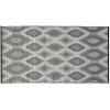 imageDII Reversible IndoorOutdoor Ikat Woven Rug 4x6 GrayBlack