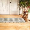 imageDII Reversible IndoorOutdoor Ikat Woven Rug 4x6 GrayBlack