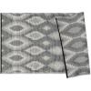 imageDII Reversible IndoorOutdoor Ikat Woven Rug 4x6 GrayBlack