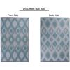 imageDII Reversible IndoorOutdoor Ikat Woven Rug 4x6 GrayGreen