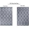 imageDII Reversible IndoorOutdoor Ikat Woven Rug 4x6 GrayGrey