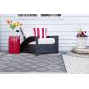 imageDII Reversible IndoorOutdoor Ikat Woven Rug 4x6 GrayGrey