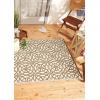 imageDII Reversible IndoorOutdoor Infinity Circle Woven Rug 4 x 6 Dark BrownDark Brown