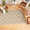 imageDII Reversible IndoorOutdoor Infinity Circle Woven Rug 4 x 6 Dark BrownDark Brown