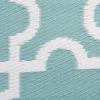 imageDII Reversible Outdoor Lattice Woven Rug 4x6 Ft BlueAqua