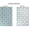 imageDII Reversible Outdoor Lattice Woven Rug 4x6 Ft BlueAqua