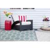 imageDII Reversible Outdoor Lattice Woven Rug 4x6 Ft BlueAqua