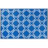 imageDII Reversible Outdoor Lattice Woven Rug 4x6 Ft BlueBlue