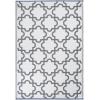 imageDII Reversible Outdoor Lattice Woven Rug 4x6 Ft BlueGrey