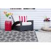 imageDII Reversible Outdoor Lattice Woven Rug 4x6 Ft BlueGrey