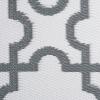 imageDII Reversible Outdoor Lattice Woven Rug 4x6 Ft BlueGrey