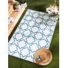 imageDII Reversible Outdoor Lattice Woven Rug 4x6 Ft BlueStorm Blue