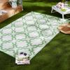 imageDII Reversible Outdoor Lattice Woven Rug 4x6 Ft Bright Green