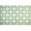 imageDII Reversible Outdoor Lattice Woven Rug 4x6 Ft Bright Green